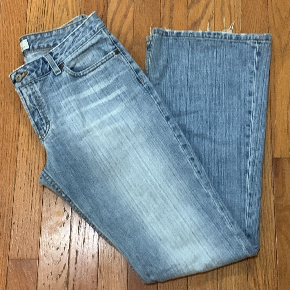 BKE Denim Liberty Long Bootcut Jeans Light Wash Cotton Blue BKL801L 30x33.5